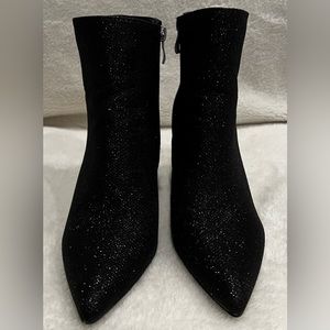 Olivia + Kate Ankle Boots, Women’s Size 8.5 Glittery Black